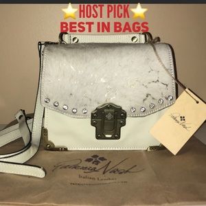 NWT PATRICIA NASH Stella Metallic Leather Shoulder Crossbody Bag/Purse